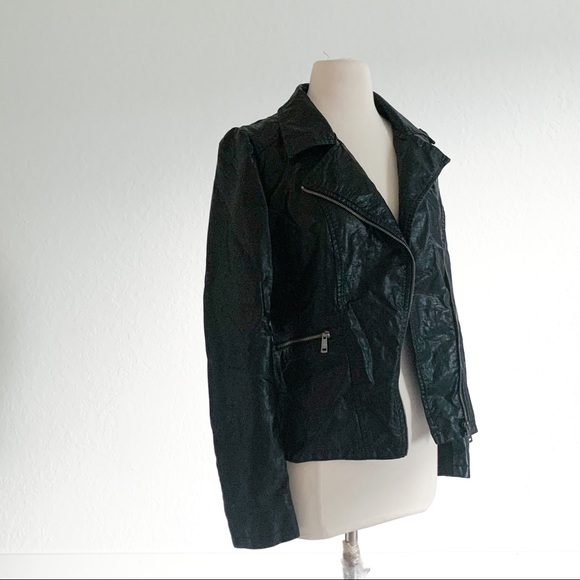NWT LA COALITION Black Vegan Leather Jacket - Picture 5 of 16